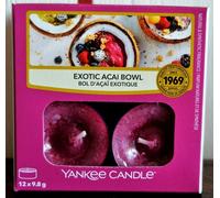 Yankee Candle BOUGIES CHAUFFE-PLAT, EXOTIC ACAI BOWL, 1 x 12 pcs., Rare