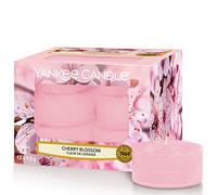 Yankee Candle Bougies Chauffe-Plat Parfumées | Fleur de cerisier | Boîte de 12 Lumignons