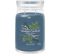 Yankee Candle Bougie parfumée Bayside Cedar – Grande double mèche, cire de soja 567 g