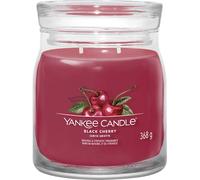 Yankee Candle Bougie parfumée Signature Black Cherry – double mèche, mélange de cire de soja, 368 g
