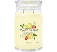 Yankee Candle Bougie parfumée Signature Limonade glacée 567 g – Double mèche, cire de soja