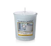 Yankee Candle Bougies votives en Cire avec Inscription « A Calm and Quiet Play » 4,6 x 4,8 x 1 cm