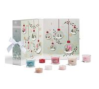 Yankee Candle Calendrier de l'Avent 2022 | Coffret cadeau de bougies parfumées | 12 bougies votives remplies, 12 bougies chauffe-plat et 1 photophore | Collection Snow Globe Wonderland | Cadeau