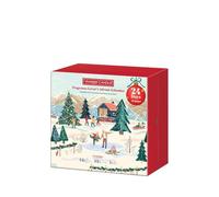Yankee Candle Calendrier de l'Avent 2025 Compte à rebours de Noël avec 24 mini bougies et bougies de thé aux parfums festifs | Ensemble décoratif d'arômes pour la maison