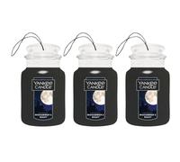 Yankee Candle Car Jar Désodorisant parfumé pour voiture | Nuit d’été | Lot de 3