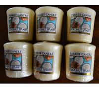 Yankee Candle COCONUT SPLASH, VOTIVS, lot de 6 pièces rares