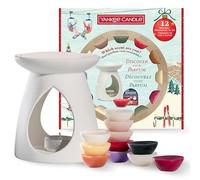 Yankee Candle Coffret cadeau de bougies parfumées | 12 bougies parfumées, 1 brûle-parfum et 1 bougie chauffe-plat non parfumée | Collection Après-ski | Cadeau de Noël idéal pour les femmes