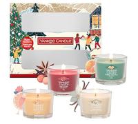 Yankee Candle - Coffret de bougies parfumées de Noël - 4 mini-bougies votives - Collection Après Ski - Cadeaux de Noël parfaits pour les femmes