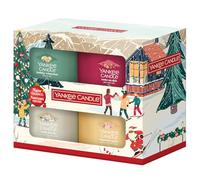 Yankee Candle - Coffret de bougies parfumées de Noël - 4 mini-bougies votives - Collection Après Ski - Cadeaux de Noël parfaits pour les femmes