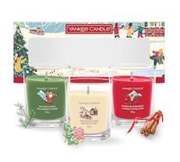 Yankee Candle - Coffret de 3 bougies parfumées de Noël - Collection Après Ski - Cadeaux de Noël parfaits pour les femmes