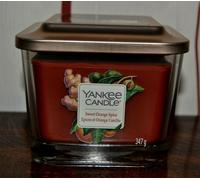 Yankee Candle Elevation Sweet Orange Spice 347g bougie parfumée 3 mèches rare