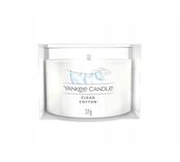 YANKEE CANDLE FILLED VOTIVE CLEAN COTTON
