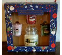 Yankee Candle Gift Set , 1 KL. JAR + 3 VOTIVES, "Noël", Rare