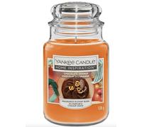 Yankee Candle Home Inspiration Grande bougie parfumée au chocolat et à l'orange, 538 g - pour Noël et Pâques