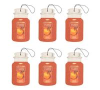 Yankee Candle Lot de 6 pots en papier pour voiture Motif citrouille épicée