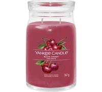 Yankee Candle Signature bougie parfumée Cerise Griotte ; Grande bougie jarre longue durée ; Mélange de cires de soja