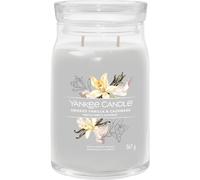 Bougie parfumée - YANKEE CANDLE - Smoked Vanilla & Cashmere - 567 g - Verre - Cylindre gris