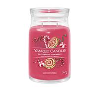 Yankee Candle Signature bougie parfumée Biscuits Roulés à la Menthe ; Grande bougie jarre longue durée ; Mélange de cires de soja