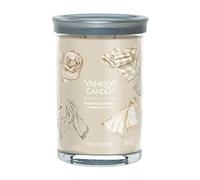 Yankee Candle Signature bougie parfumée Cachemire Délicat ; Grande bougie Tumbler longue durée ; Mélange de cires de soja ; Large Tumbler