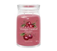 Yankee Candle Signature bougie parfumée Cerise Griotte ; Grande bougie jarre longue durée ; Mélange de cires de soja