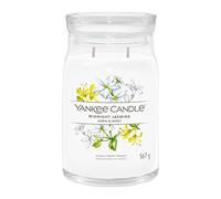 Yankee Candle Signature Bougie parfumée | Grande bougie en pot au jasmin de minuit avec double mèche | Bougie en cire de soja à combustion longue | Cadeau parfait pour femme (1630688E)