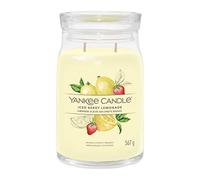 Yankee Candle Bougie parfumée Signature Limonade glacée 567 g – Double mèche, cire de soja