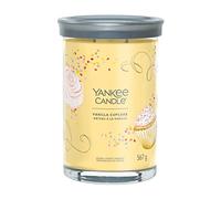 Yankee Candle Signature Bougie parfumée | Grande bougie parfumée à la vanille avec double mèche | Mélange de cire de soja