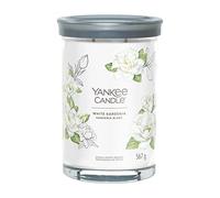 Yankee Candle Signature Bougie parfumée | Grande bougie parfumée gardénia blanc avec double mèche | Bougie en cire de soja à combustion longue | Cadeau parfait pour femme (1630723E)