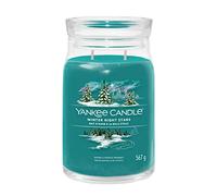 Yankee Candle Signature bougie parfumée Nuit d'hiver à la Belle Étoile ; Grande bougie jarre longue durée ; Mélange de cires de soja