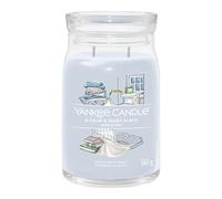 Yankee Candle Signature Bougie parfumée | Une grande bougie en pot Calm & Quiet Place avec double mèche | Bougie en cire de soja à combustion longue | Cadeau parfait pour femme