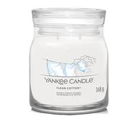 Yankee Candle Signature Candle Bougie parfumée | Bougie en pot de taille moyenne en coton avec double mèche | Bougie en cire de soja à combustion longue | Cadeau parfait pour femme