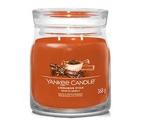 Yankee Candle Bougie parfumée Signature - Bâton de cannelle, double mèche, cire soja, pot moyen