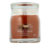 Yankee Candle Signature Candle Bougie parfumée | Bougie en pot moyenne en bâton de cannelle avec double mèche | Mélange de cire de soja à combustion longue | Cadeau parfait pour femme