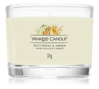 Yankee Candle Parfums d'ambiance Bougie votive en verre Soft Wool & Amber 37 g