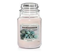 YANKEE CANDLE Stony Cove Bougie parfumée avec Fleur d'orange Douce et musc Blanc Taille L