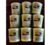 Yankee Candle, VOTIVS, Lime & Coriandre, lot de 9 pièces, rare