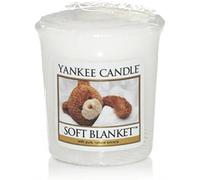 YANKEE Candles Samplers Bougies Votive Soft Blanket, Céramique, Blanc, 4,5 x 4,5 x 5,3 cm (Lot de 2 pièces)