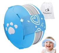 YANKUIRUI Cache-oreilles pour bébés et tout-petits jusqu'à 36 mois - Certifié CE et UKCA - Casque anti-bruit - Casque confortable pour bébé contre les dommages auditifs et améliore le sommeil, bleu