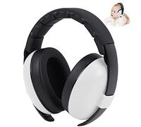YANKUIRUI Casque anti bruit pour bébé Ajustement Sûr & Confortable Protection Auditive pour Enfants Jusqu’à 3 Ans, Réduction Du Son De SNR 26 dB Blanc