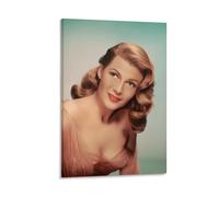 YANLI Impression sur toile rétro Actrices américaines du XXe siècle Rita Hayworth 20 x 30 cm
