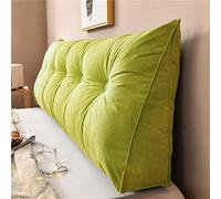 Yanman Grand coussin cale triangulaire pour tête de lit, coussin de lecture, coussin de soutien lombaire, dossier de taille, traversin de positionnement doux, 180 x 50 x 20 cm