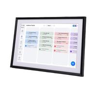 Yanmis 10.1in Calendrier Numérique Intelligent et Graphique de Corvée, écran Tactile Intelligent Affichage Interactif, Planificateur Mural Wifi pour les Horaires Familiaux et la Photo (EU Plug)