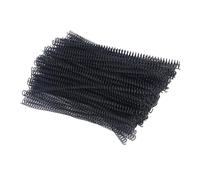 Yanmis 100pcs 9,5 Mm Bobines de Liaison en Spirale 48 Anneaux 4: 1 - Rotation Facile pour la Lecture, adapté aux Projets Commerciaux, Usage de Bureaux (BLACK)