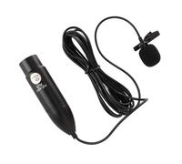 Yanmis 48V Lavalier Microphone Cardioïde Omnidirectionnel en Alliage D'aluminium pour L'enregistrement D'interviews Discours, XLR Interface 3 Broches, Podcasting, Vlog