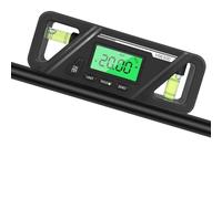 Yanmis ABS Digital Protracor Angle Finder avec écran, Inclinomètre Portable pour le Traitement du Bois et L'industrie de la Réparation Automobile (BLACK)