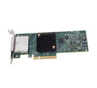 Yanmis Adaptateur de Bus Hôte SAS 9207-8e Haute Performance 8 Ports pour L'extension et la Virtualisation du Stockage du Serveur, PCIe 3.0 X8, 6 Gbit/s