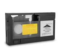 Yanmis Adaptateur de Cassette VHS - C pour S VHS C, S VHS, VHS C, VHS, Capes Standard de 1,2 Mm, Convertisseur de Cassette de Caméscope Pas pour Les Bandes 8 Mm/Minidv / Hi8