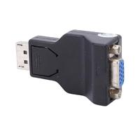 Yanmis Adaptateur DisplayPort vers VGA Convertisseur DisplayPort vers VGA 1080P avec Verrouillage, Adaptateur Vidéo HD Plug and Play pour PC, Moniteur, Projecteur - Connexion Sécurisée, Résolution