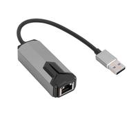 Yanmis Adaptateur Ethernet 2,5 G, Adaptateur USB A vers Ethernet Convertisseur Réseau RJ45 Gigabit LAN avec Boîtier en Alliage D'aluminium, pour Ordinateur de Bureau et Ordinateur