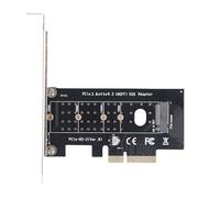 Yanmis Adaptateur NVMe PCIe vers NGFF M.2, Carte Riser PCI Express 32 Gbps avec Condensateur à Semi-conducteurs pour SSD 2230 2242 2260 2280 22110